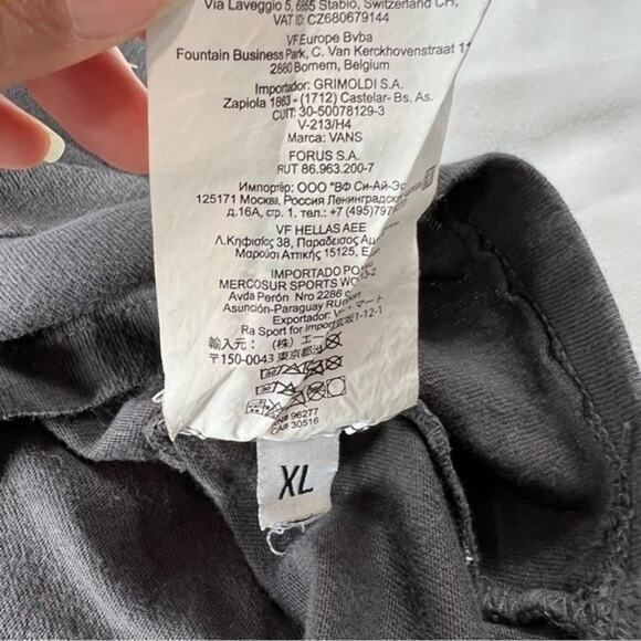 Vans Kid's XL Graphic T-Shirt Retro Style Black Short Sleeve Tee - Picture 5 of 8